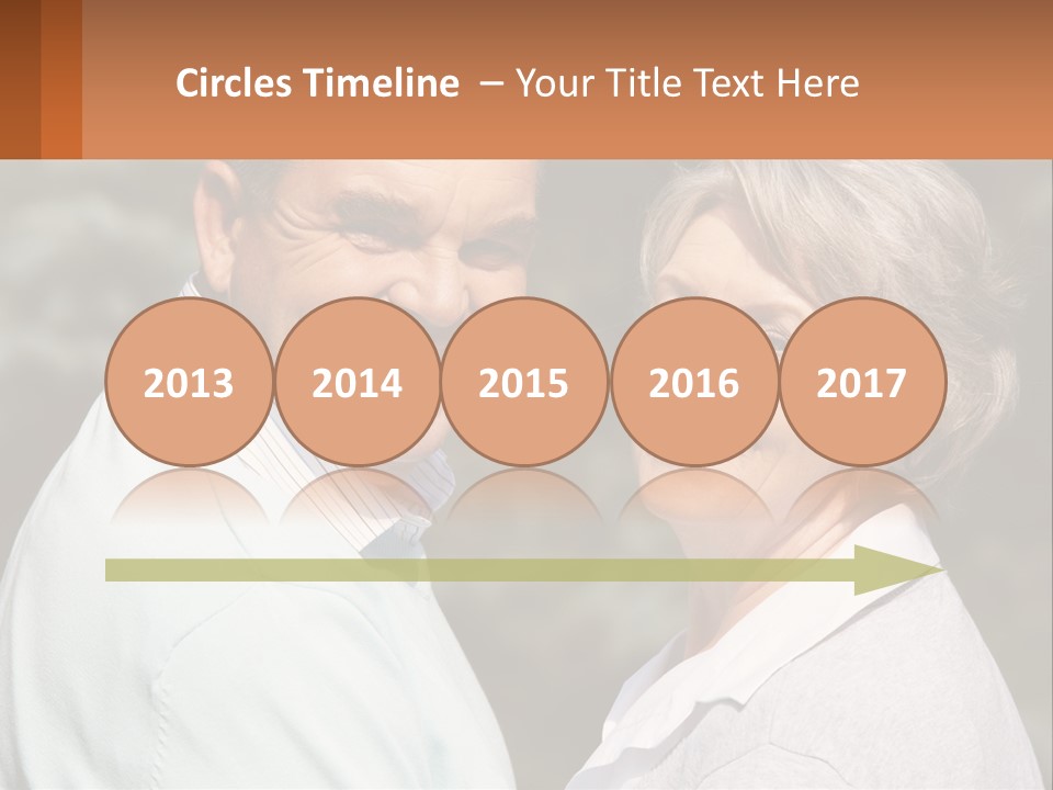 Greyhaired Male Couple PowerPoint Template