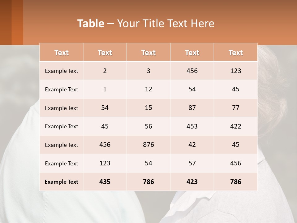 Greyhaired Male Couple PowerPoint Template