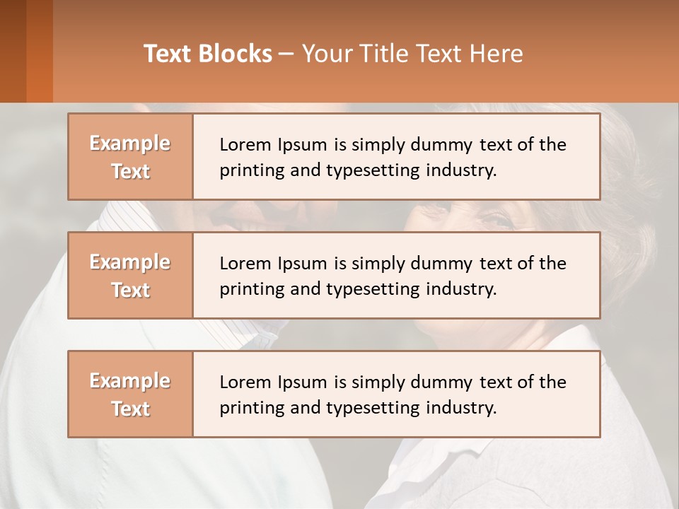 Greyhaired Male Couple PowerPoint Template