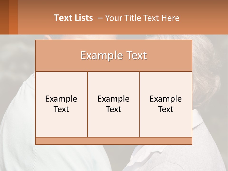 Greyhaired Male Couple PowerPoint Template