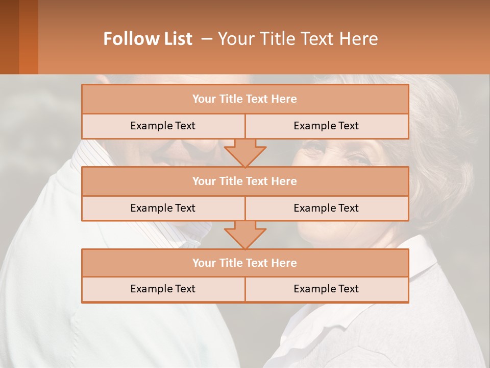 Greyhaired Male Couple PowerPoint Template