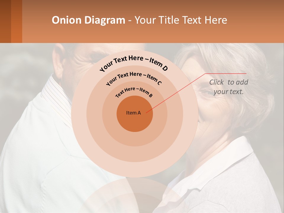 Greyhaired Male Couple PowerPoint Template