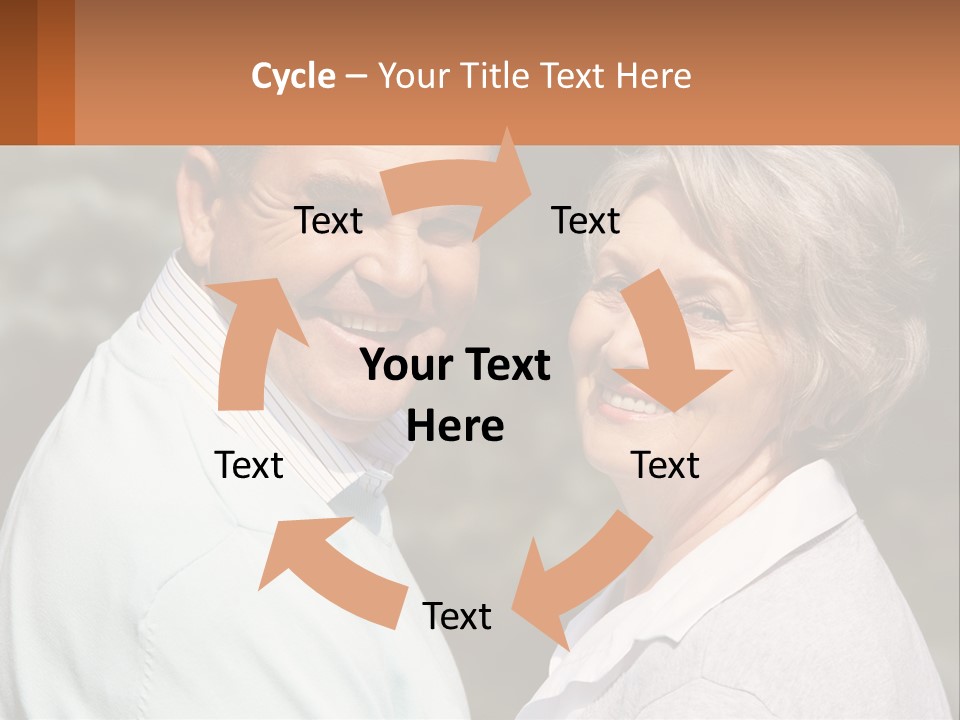 Greyhaired Male Couple PowerPoint Template