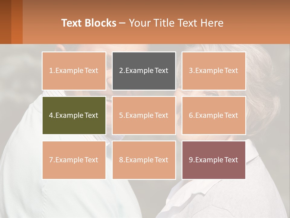 Greyhaired Male Couple PowerPoint Template