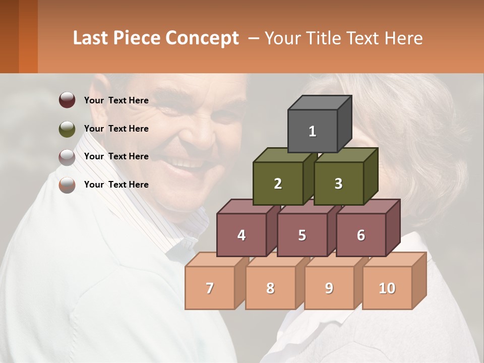 Greyhaired Male Couple PowerPoint Template