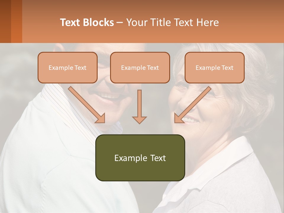 Greyhaired Male Couple PowerPoint Template