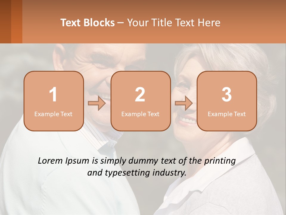 Greyhaired Male Couple PowerPoint Template