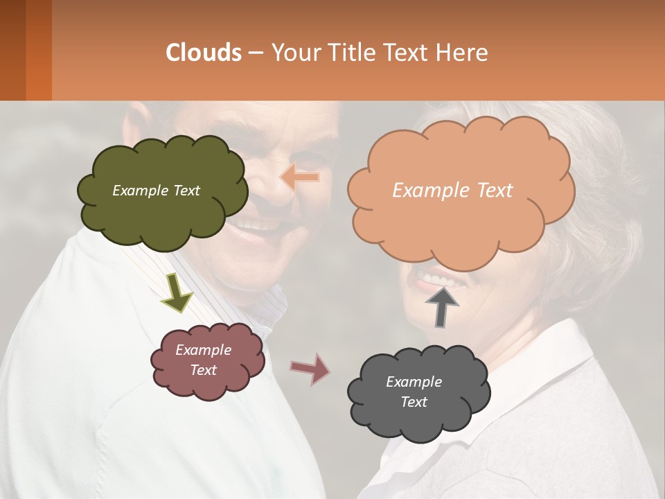 Greyhaired Male Couple PowerPoint Template