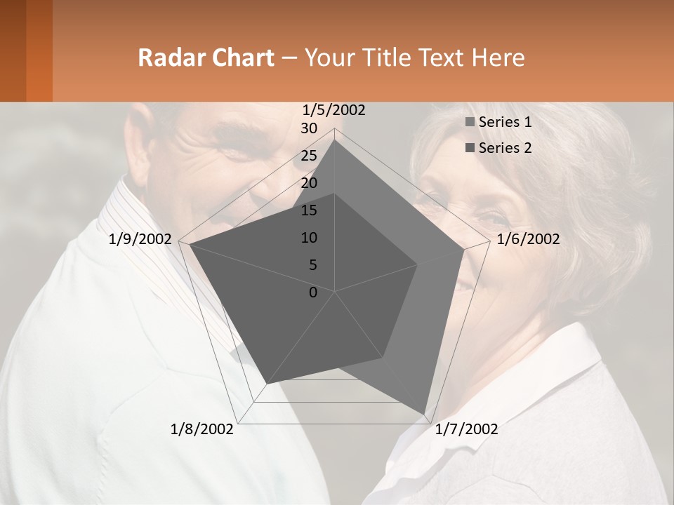 Greyhaired Male Couple PowerPoint Template