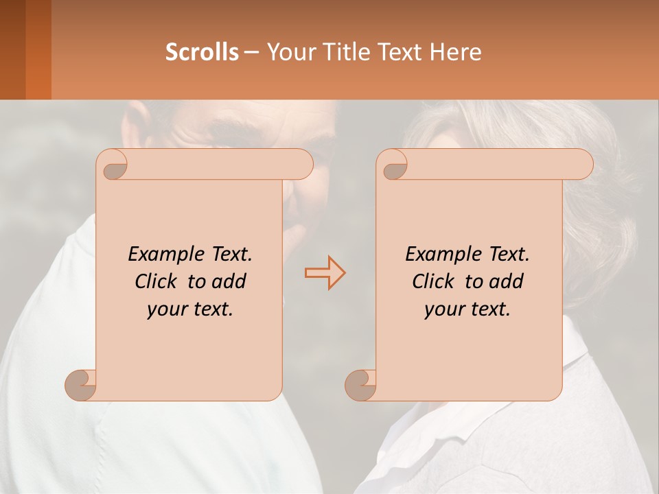Greyhaired Male Couple PowerPoint Template