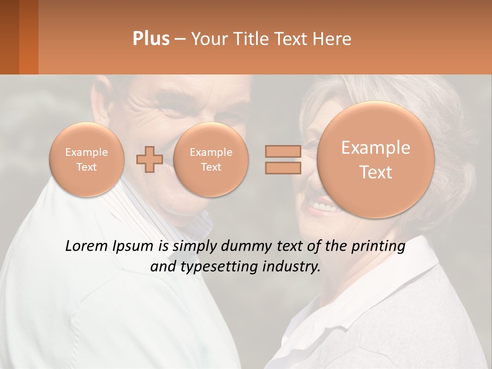 Greyhaired Male Couple PowerPoint Template
