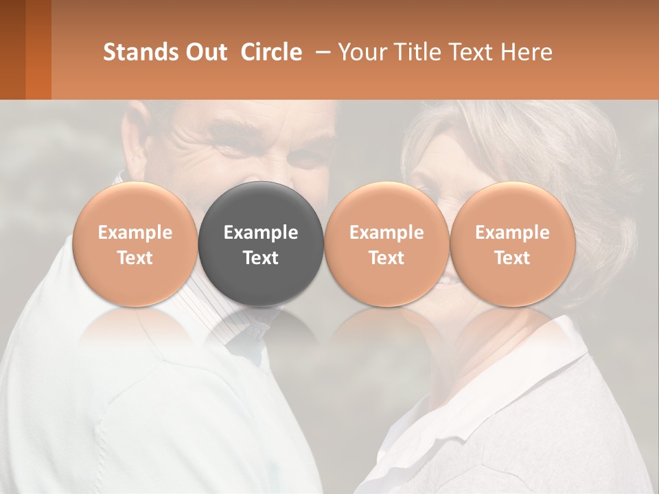 Greyhaired Male Couple PowerPoint Template