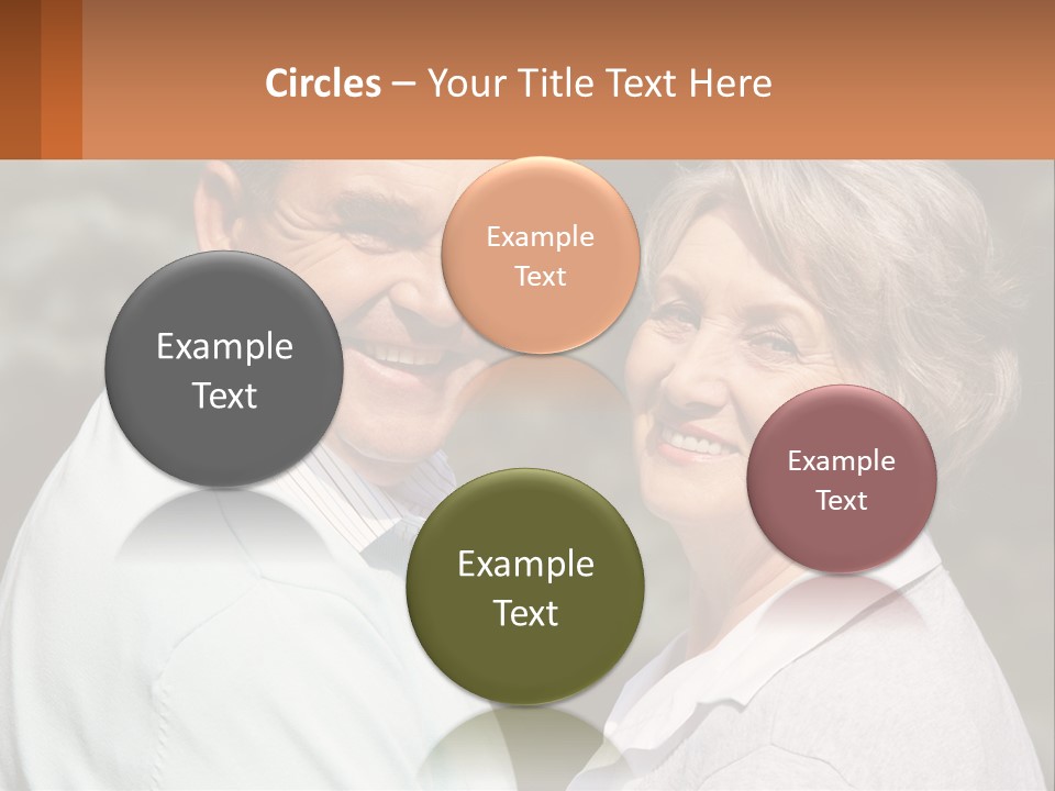 Greyhaired Male Couple PowerPoint Template