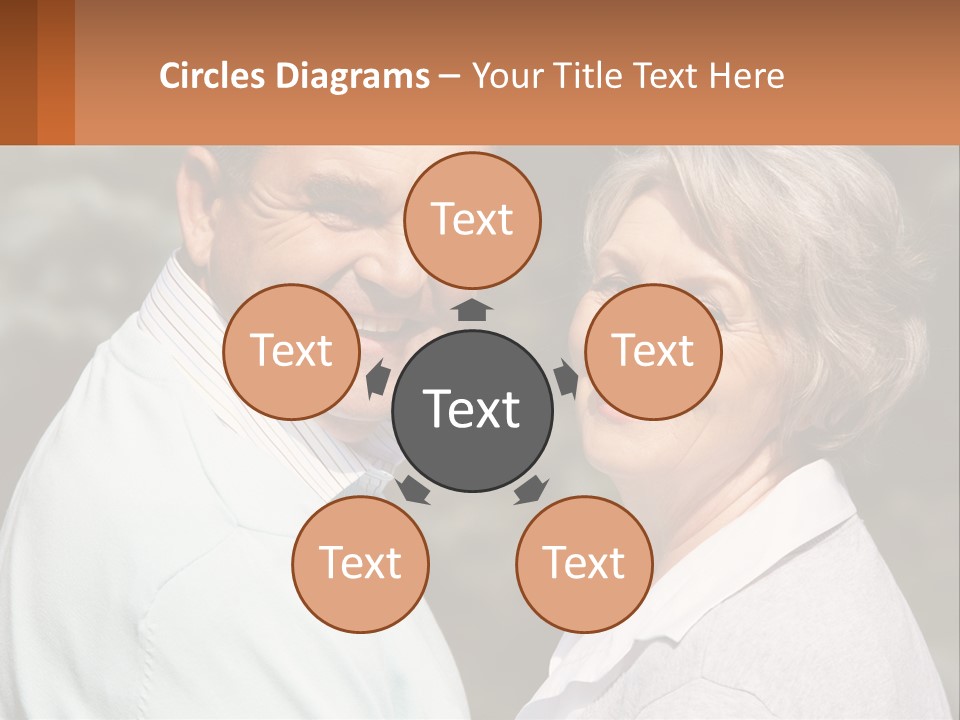 Greyhaired Male Couple PowerPoint Template