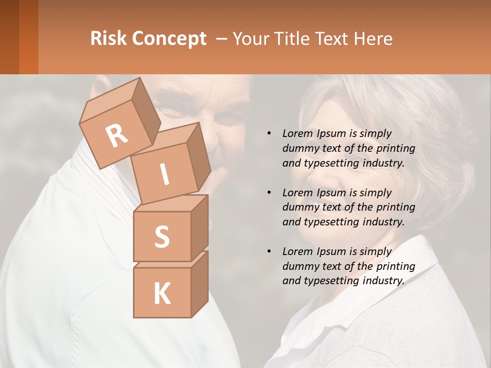 Greyhaired Male Couple PowerPoint Template