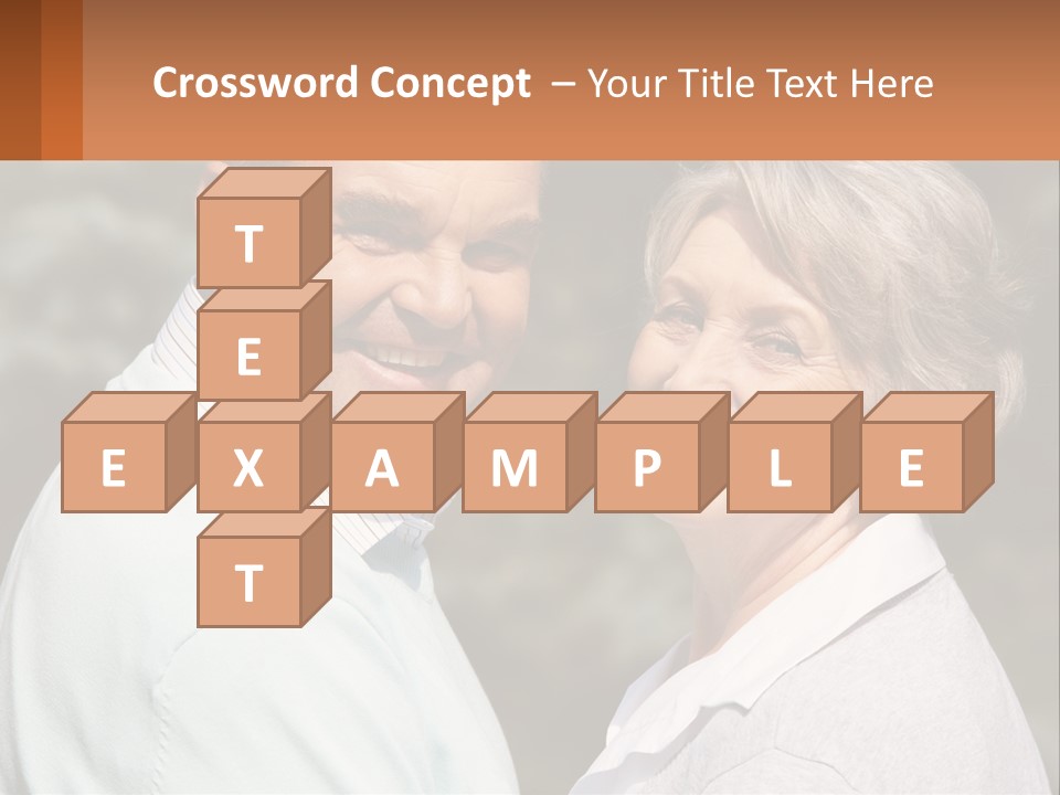 Greyhaired Male Couple PowerPoint Template