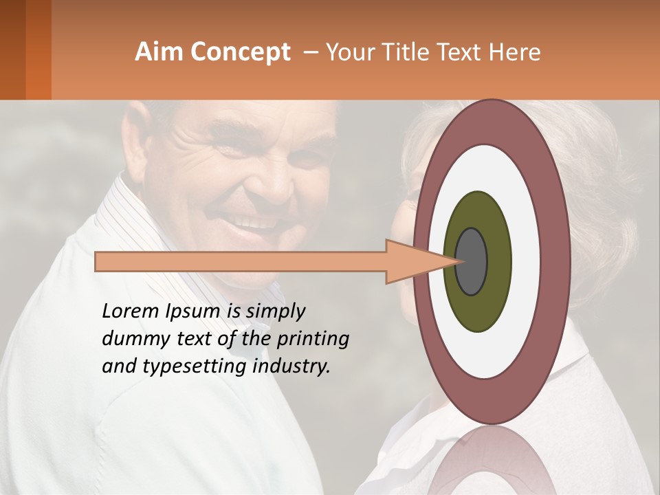 Greyhaired Male Couple PowerPoint Template