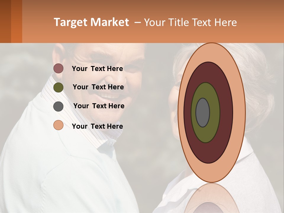 Greyhaired Male Couple PowerPoint Template