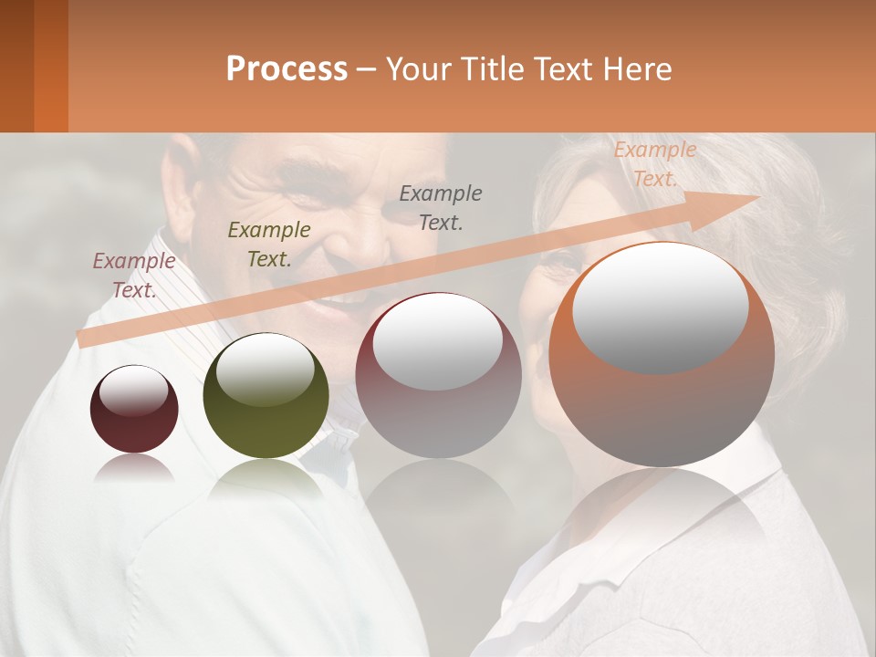 Greyhaired Male Couple PowerPoint Template