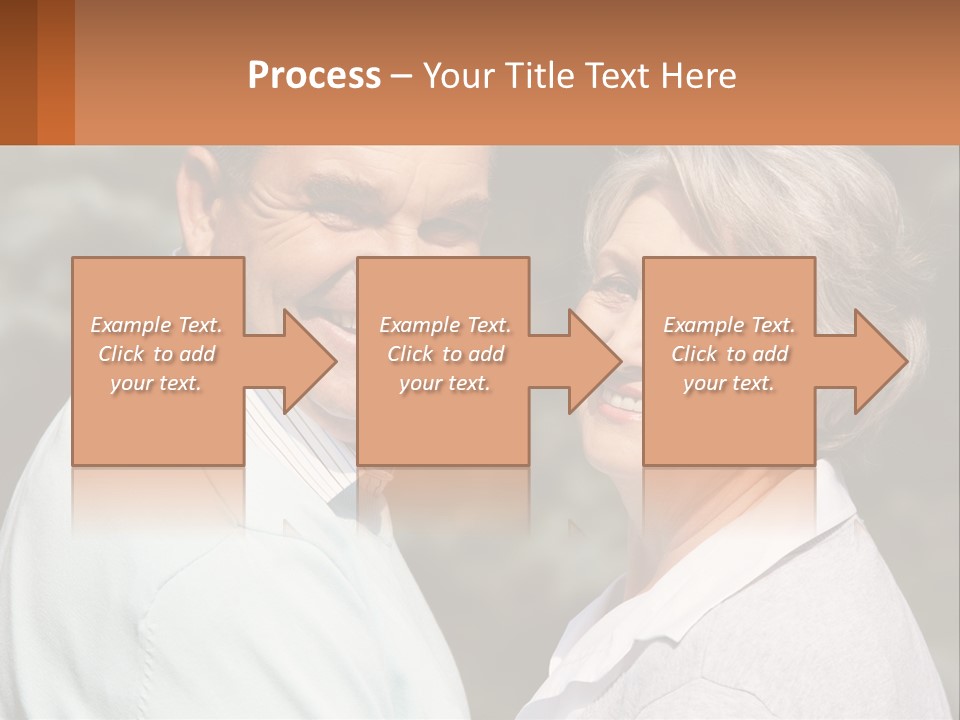 Greyhaired Male Couple PowerPoint Template