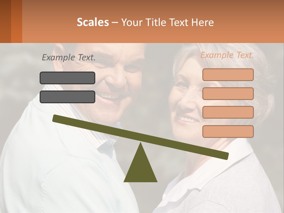 Greyhaired Male Couple PowerPoint Template