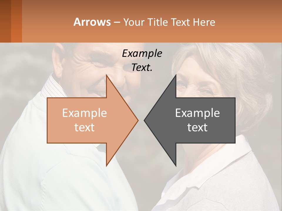 Greyhaired Male Couple PowerPoint Template