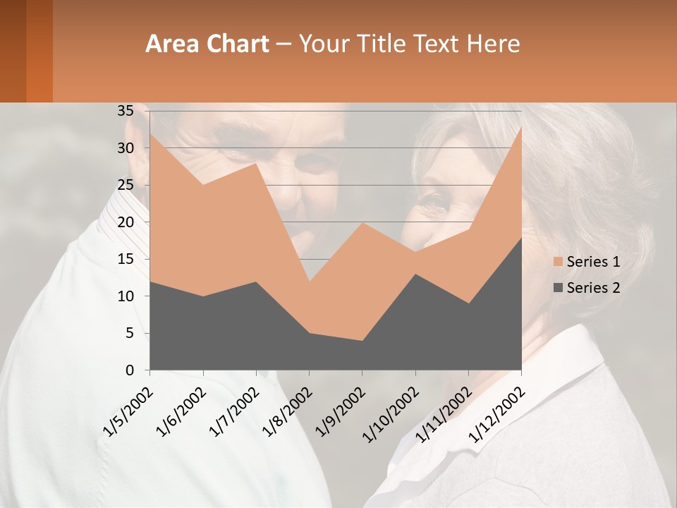 Greyhaired Male Couple PowerPoint Template