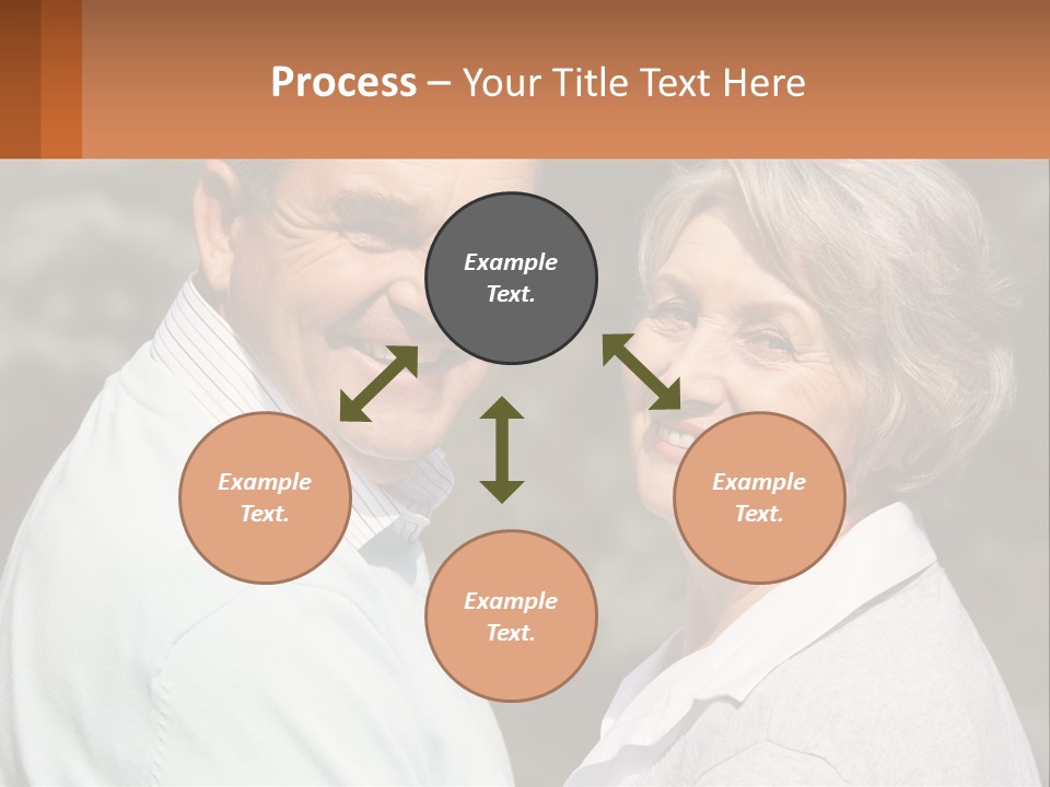 Greyhaired Male Couple PowerPoint Template
