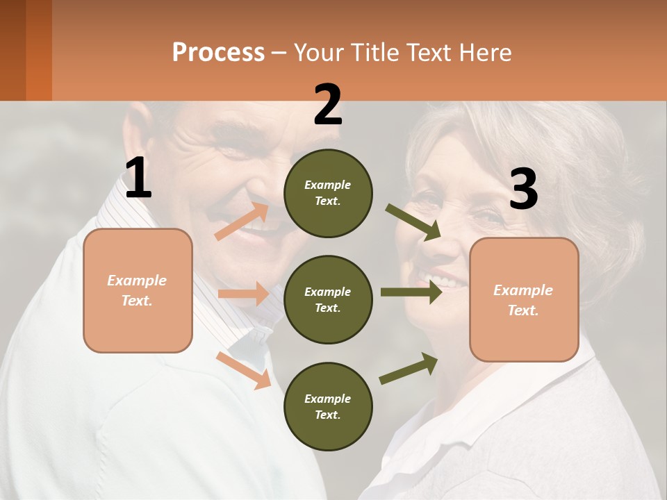 Greyhaired Male Couple PowerPoint Template