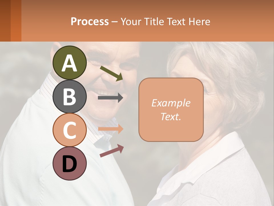 Greyhaired Male Couple PowerPoint Template