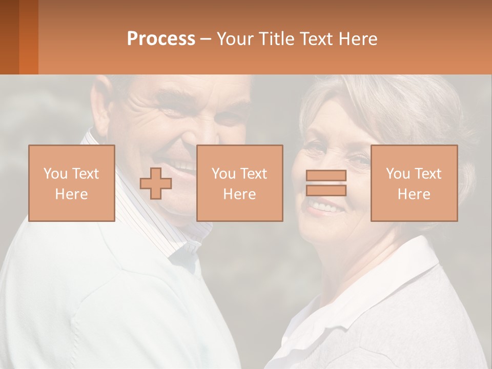 Greyhaired Male Couple PowerPoint Template