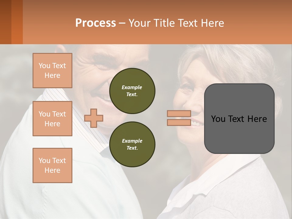 Greyhaired Male Couple PowerPoint Template