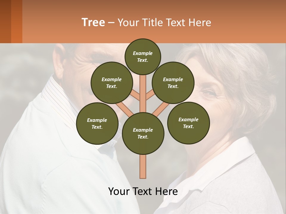 Greyhaired Male Couple PowerPoint Template