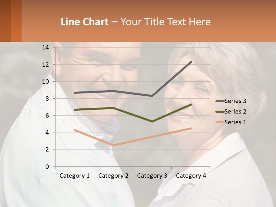 Greyhaired Male Couple PowerPoint Template