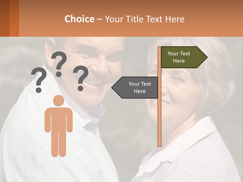 Greyhaired Male Couple PowerPoint Template