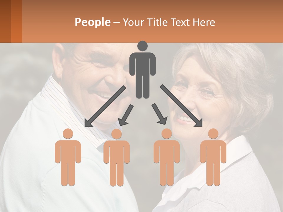 Greyhaired Male Couple PowerPoint Template
