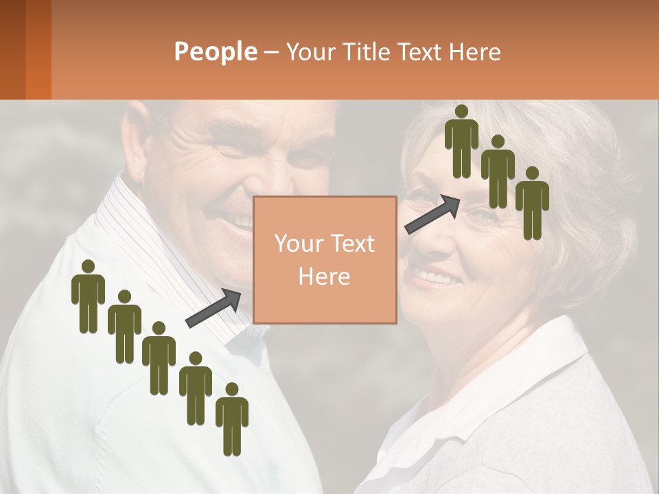 Greyhaired Male Couple PowerPoint Template