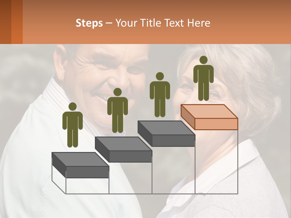 Greyhaired Male Couple PowerPoint Template