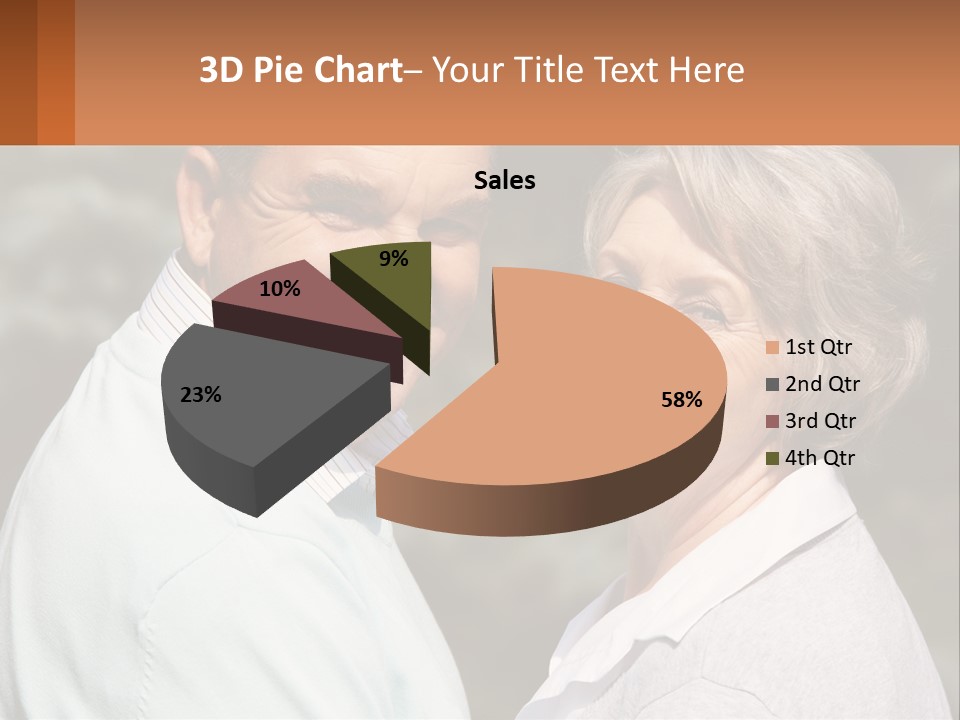 Greyhaired Male Couple PowerPoint Template
