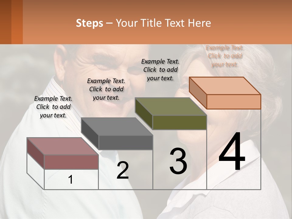 Greyhaired Male Couple PowerPoint Template