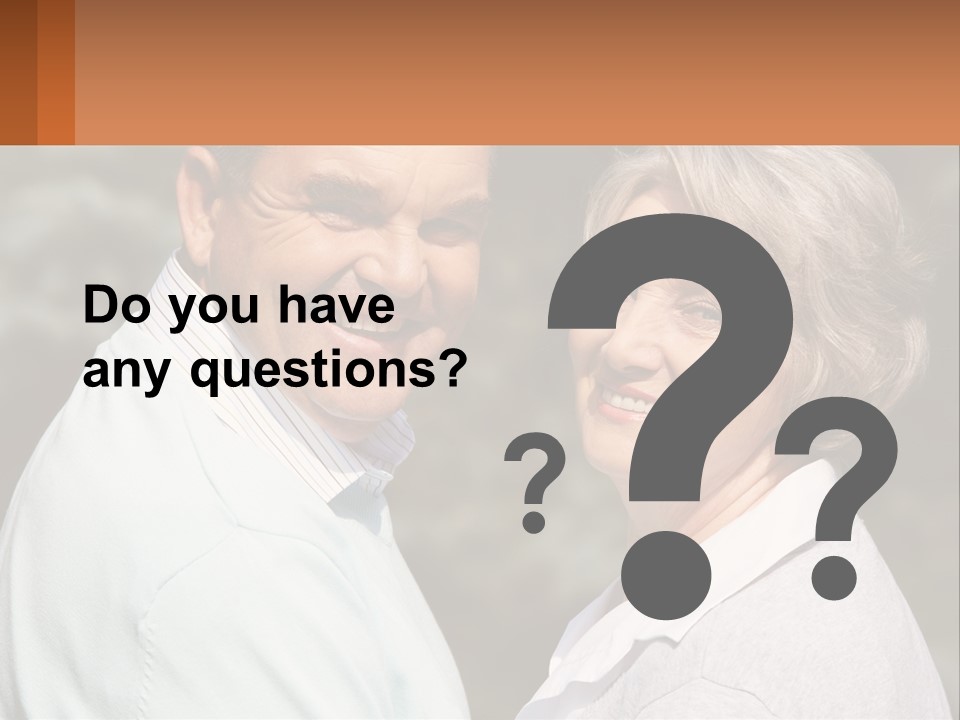 Greyhaired Male Couple PowerPoint Template