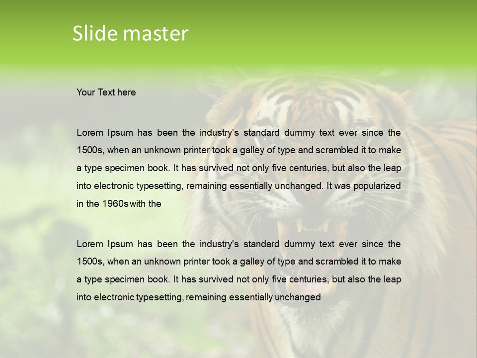 Beauty Safari Scare PowerPoint Template
