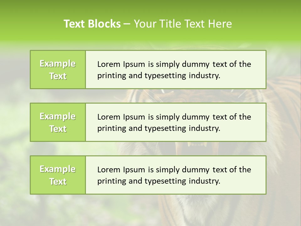 Beauty Safari Scare PowerPoint Template