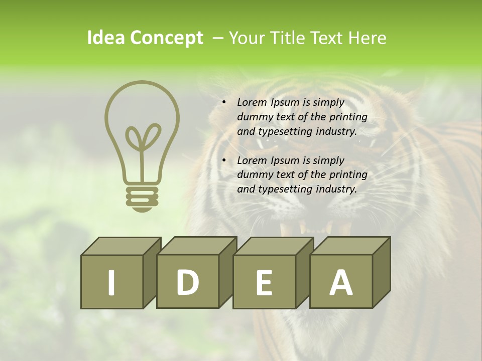 Beauty Safari Scare PowerPoint Template