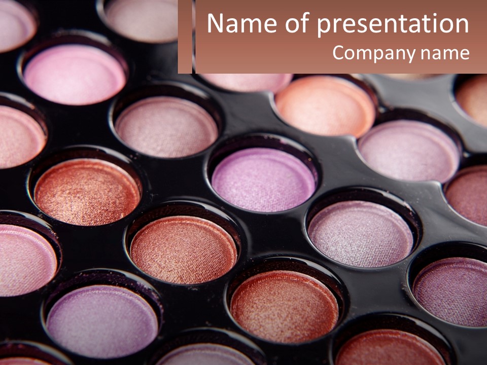 Shadow Cosmetics Multiple PowerPoint Template