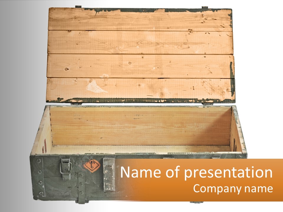 Military Wood Old PowerPoint Template
