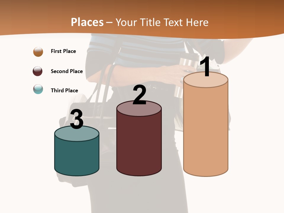 Black Background Caucasian PowerPoint Template