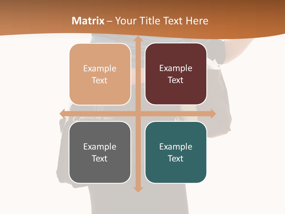 Black Background Caucasian PowerPoint Template