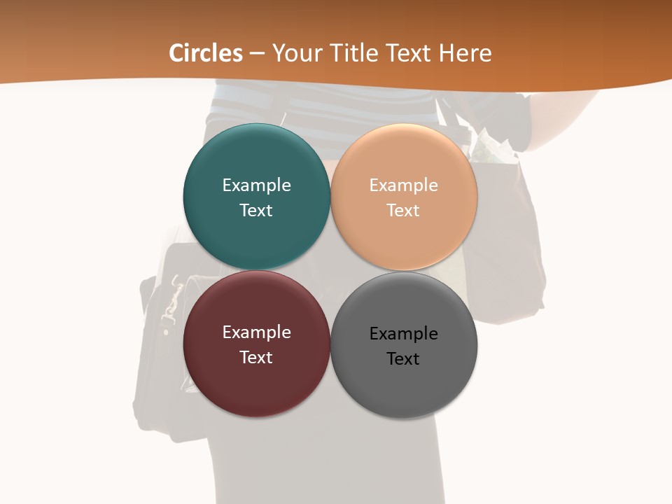 Black Background Caucasian PowerPoint Template