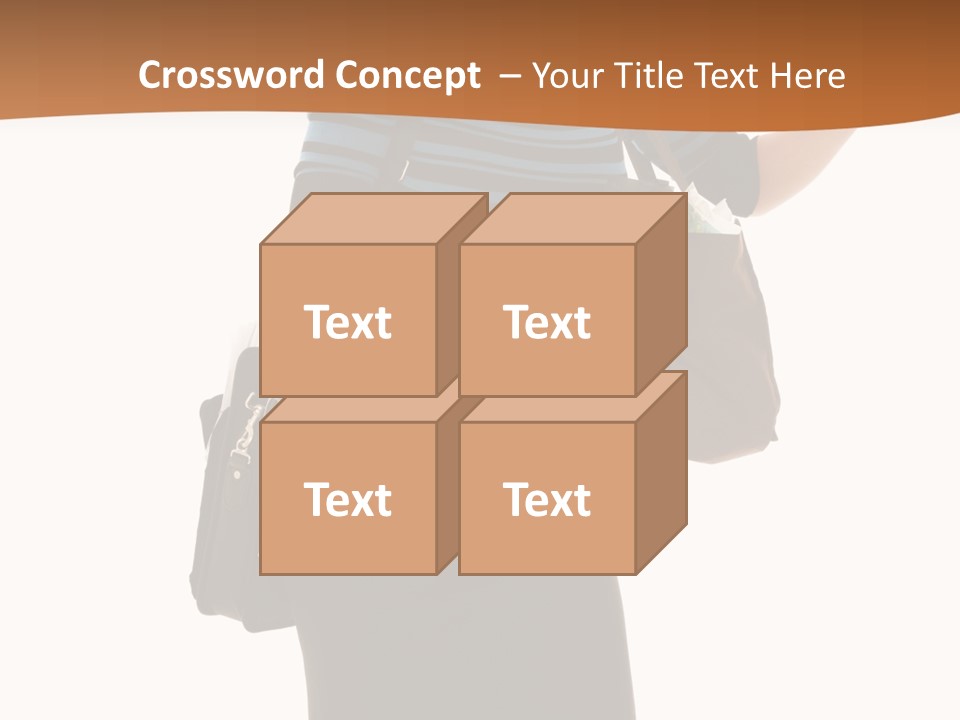 Black Background Caucasian PowerPoint Template